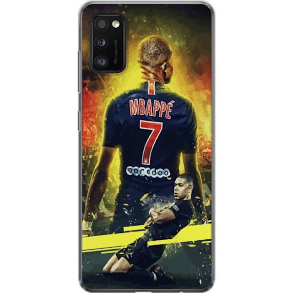 Samsung Galaxy A41 Läpinäkyvä kuori Kylian Mbappé