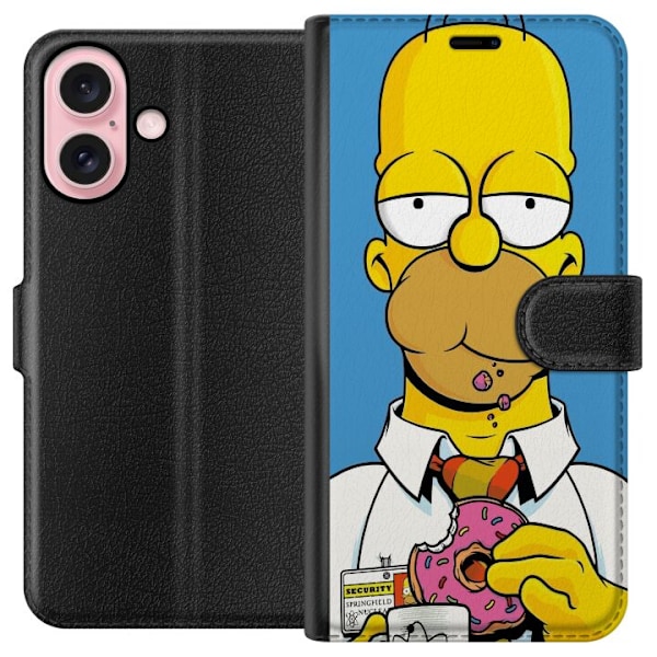 Apple iPhone 16 Lompakkokotelo Homer Simpson