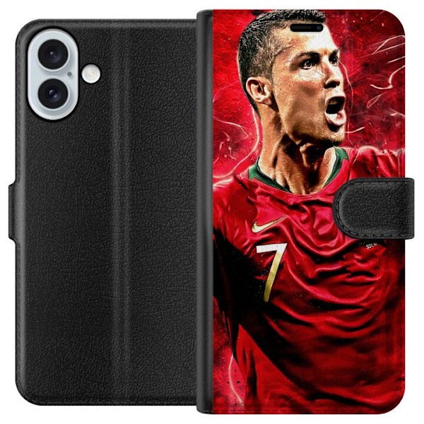 Apple iPhone 16 Plus Tegnebogsetui Cristiano Ronaldo