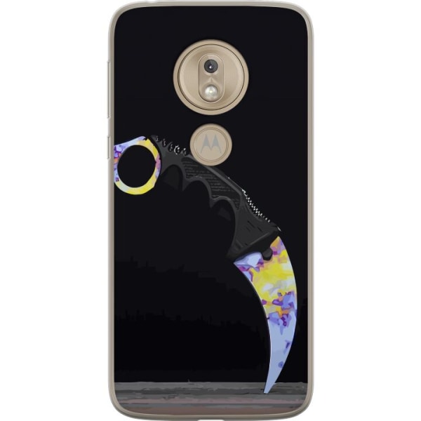 Motorola Moto G7 Play Genomskinligt Skal Karambit / Butterfly