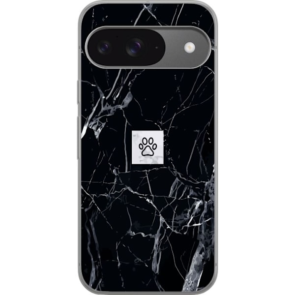 Google Pixel 9 Gennemsigtig cover Marmorkop