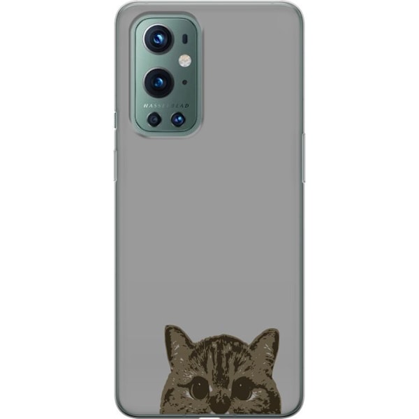 OnePlus 9 Pro Genomskinligt Skal Grå Kattblick – stilren ka