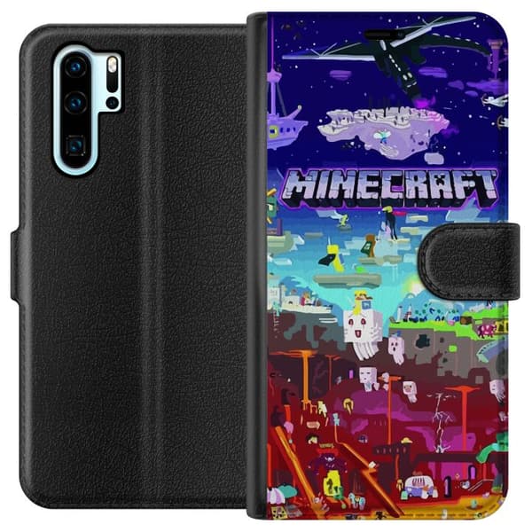 Kompatibelt Lommeboketui til Huawei P30 Pro Minecraft