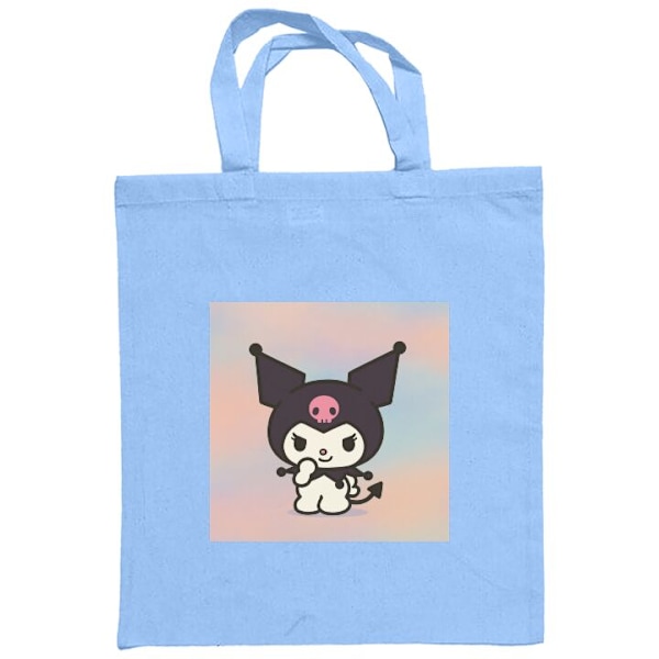 Tøyveske | Holdbar Handleveske i Tøy Kawaii Sanrio Kuromi Lyseblå one size