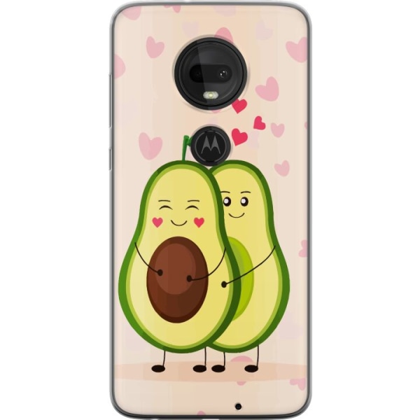 Motorola Moto G7 Gennemsigtig cover Avokado Kærlighed