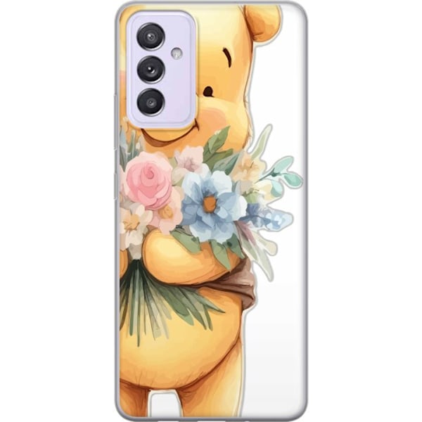 Samsung Galaxy A82 5G Läpinäkyvä kuori Nalle Puh kukkien ka
