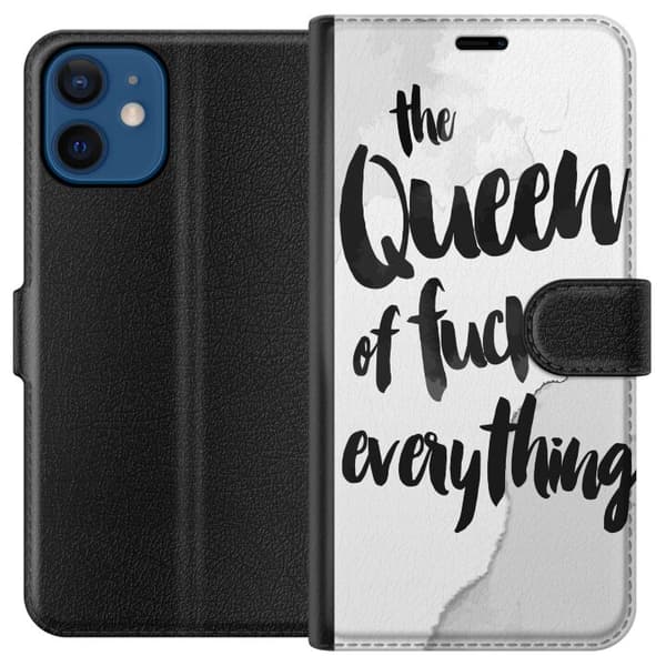 Kompatibelt Plånboksfodral till Apple iPhone 12 mini The Queen of Everything