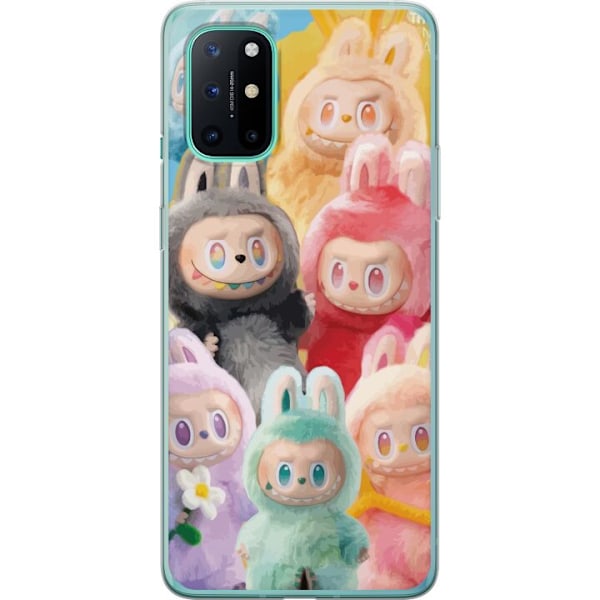 OnePlus 8T Genomskinligt Skal Labubu Sketch Style – Handritat monster i tusch