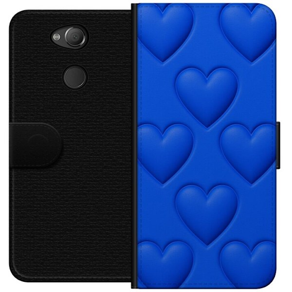 Sony Xperia XA2 Plånboksfodral Blue Hearts