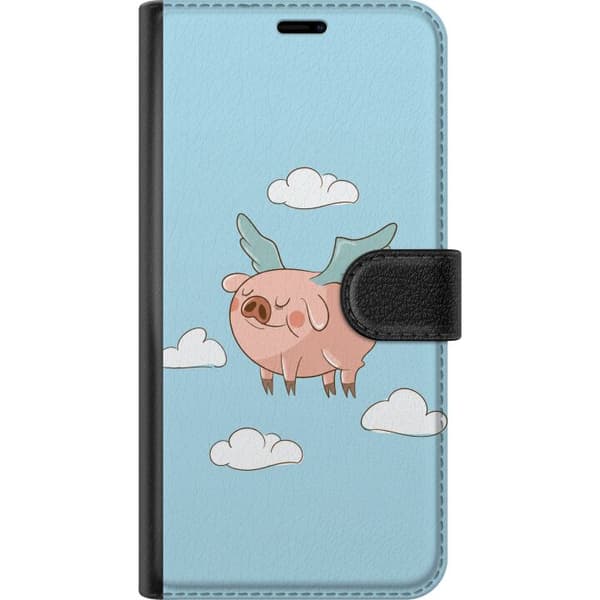Kompatibelt Plånboksfodral till Apple iPhone 11 Blå grisgrafik blå