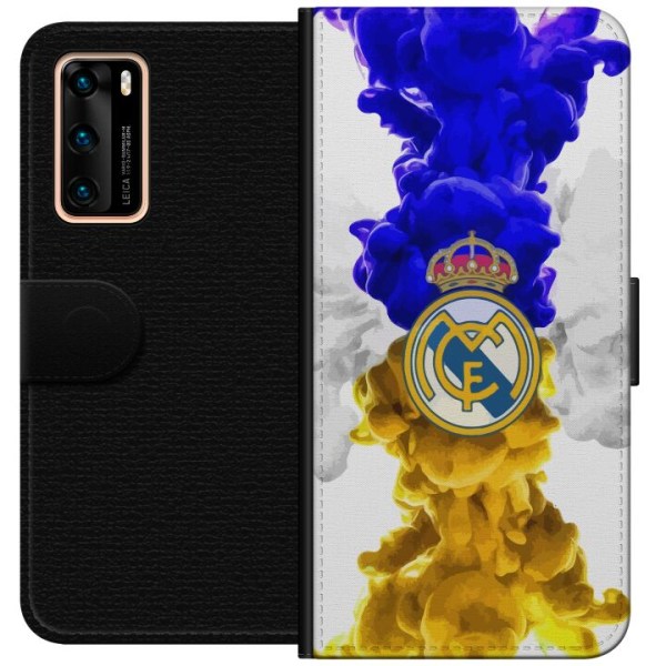 Huawei P40 Lompakkokotelo Real Madrid Värit