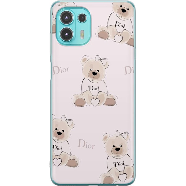 Motorola Edge 20 Lite Läpinäkyvä kuori Teddy Dior Vibes - y