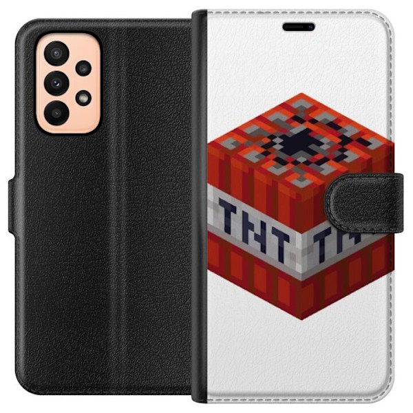 Samsung Galaxy A23 Tegnebogsetui Minecraft TNT