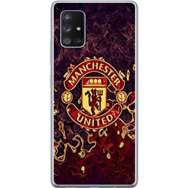 Samsung Galaxy A71 5G Läpinäkyvä kuori Manchester United