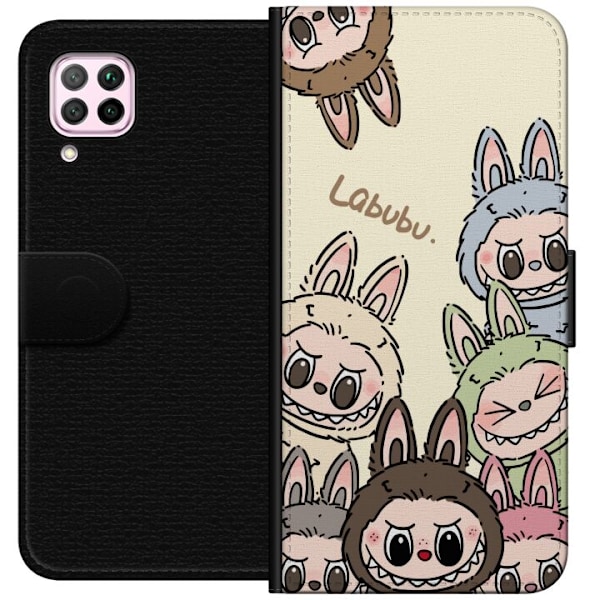 Huawei P40 lite Lompakkokotelo Labubu Pastel Collection