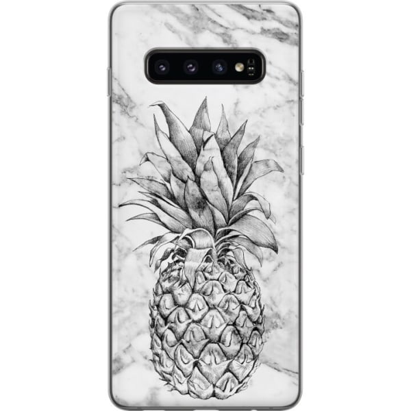 Samsung Galaxy S10 Gennemsigtig cover Ananas