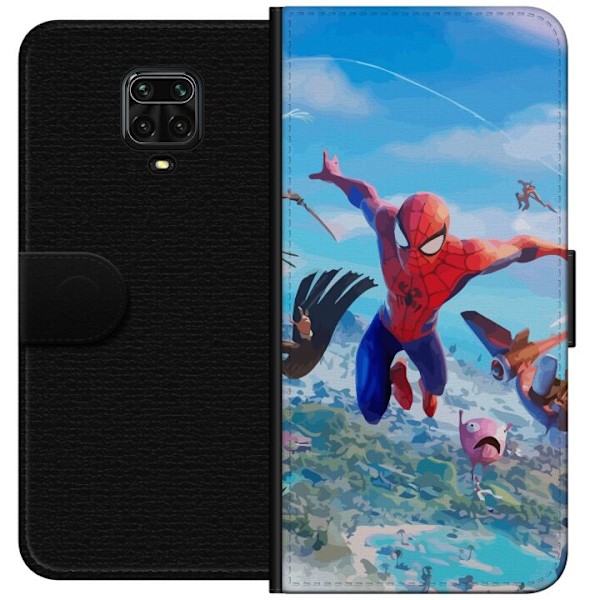 Xiaomi Redmi Note 9 Pro Lompakkokotelo Fortnite Spiderman