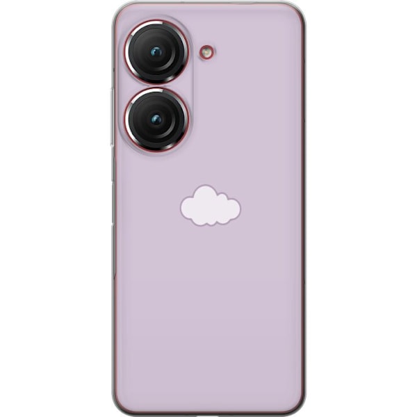 Asus Zenfone 9 Gennemsigtig cover Lilla Sky - minimalistisk sk