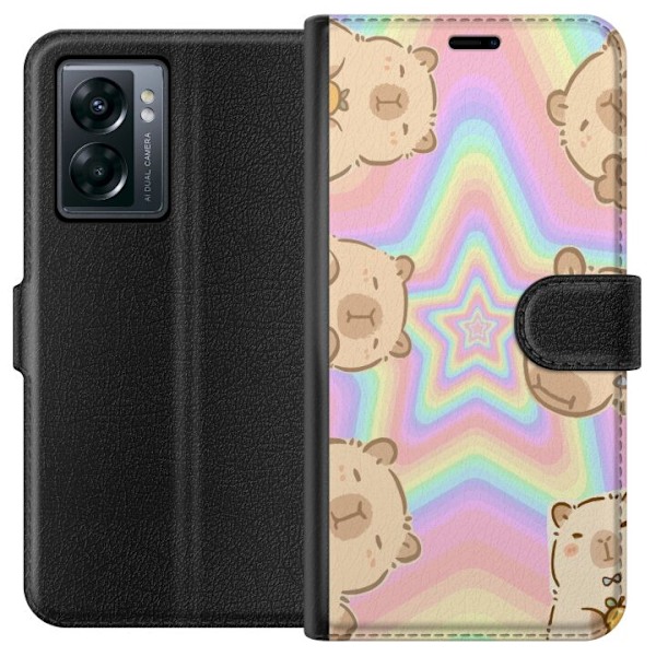 OnePlus Nord N300 Plånboksfodral Kawaii Capybara Galaxy Söt