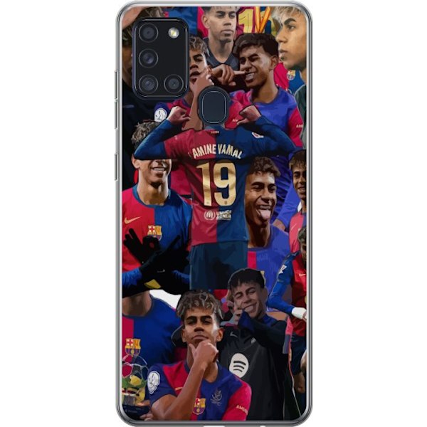 Samsung Galaxy A21s Gennemsigtig cover Lamine Yamal mobilcover til fodboldfans