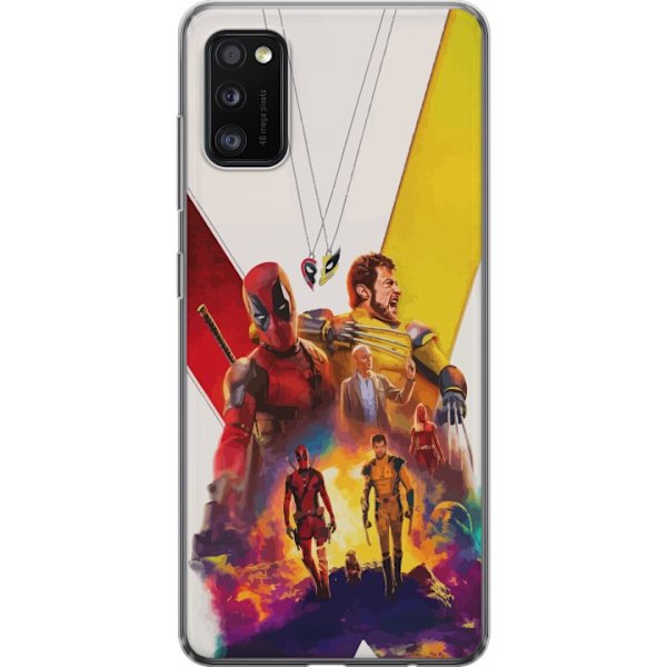 Samsung Galaxy A41 Gennemsigtig cover Wolverine Deadpool