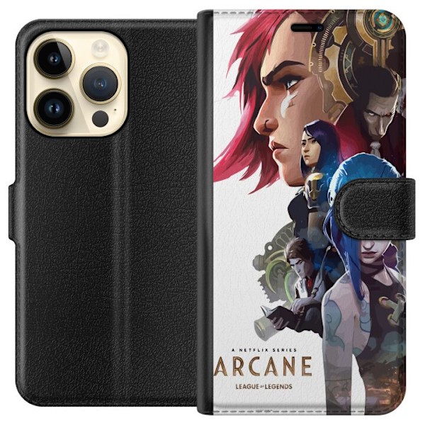 Apple iPhone 14 Pro Plånboksfodral Arcane, League of Legends