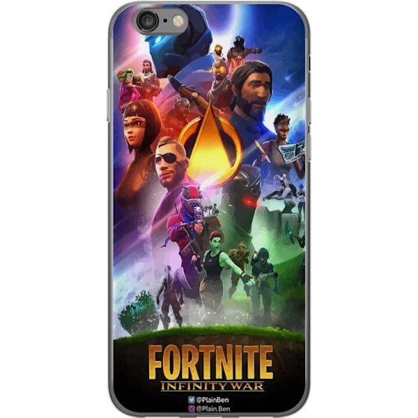 Apple iPhone 6 Gjennomsiktig deksel Fortnite