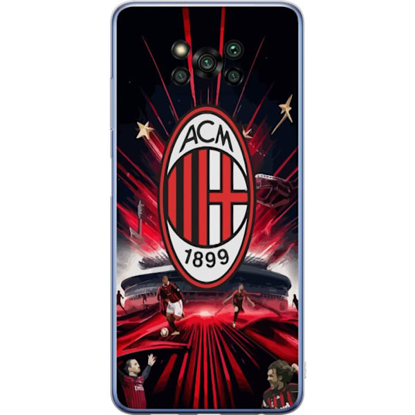 Xiaomi Poco X3 Pro Gennemsigtig cover AC Milan