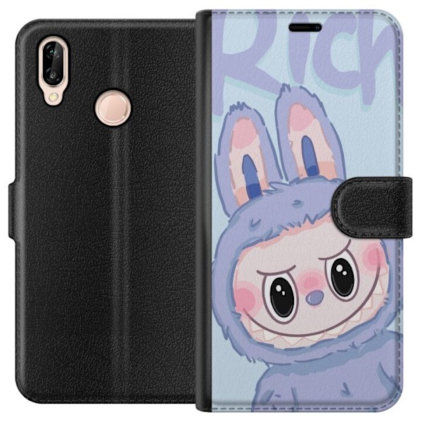 Huawei P20 lite Lommeboketui Blå Kanin Labubu