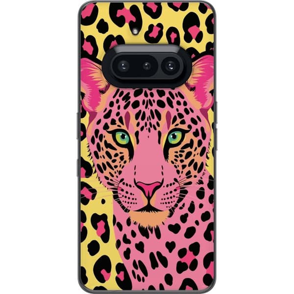 Kompatibelt Mobildeksel til Nothing Phone (3a) Rosa leopard rosa