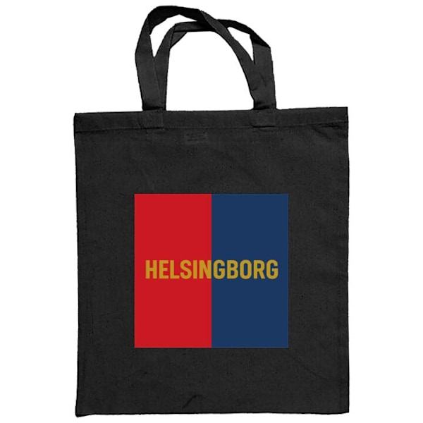 Kangaskassi | Kestävä Ostoskassi Kangasta Helsingborg - jalkapallo Musta one size