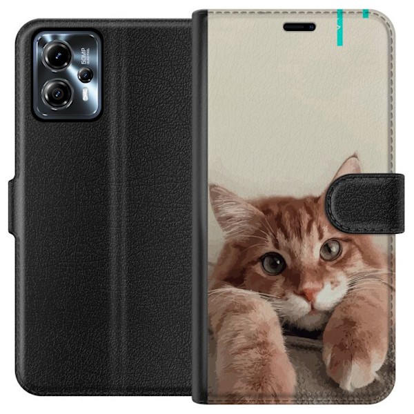 Motorola Moto G13 Lommeboketui Katt