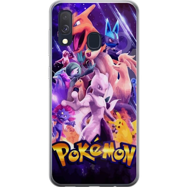 Samsung Galaxy A40 Genomskinligt Skal Pokemon