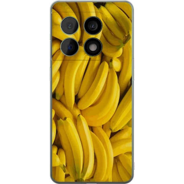 OnePlus 10 Pro Genomskinligt Skal Banana Pattern – lekfullt mönster med gula bananer