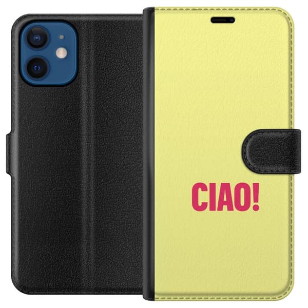 Kompatibel Tegnebogsetui til Apple iPhone 12 Rose CIAO gul