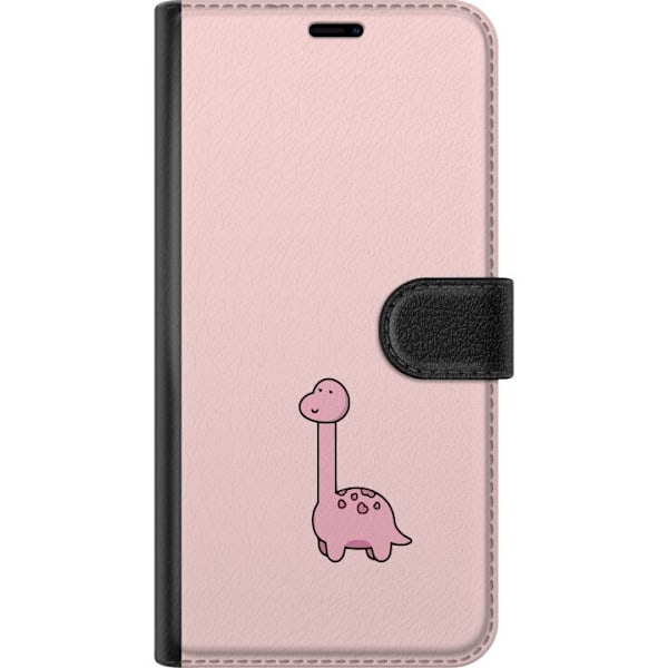 Apple iPhone 16 Pro Max Tegnebogsetui Rosa dinosaur