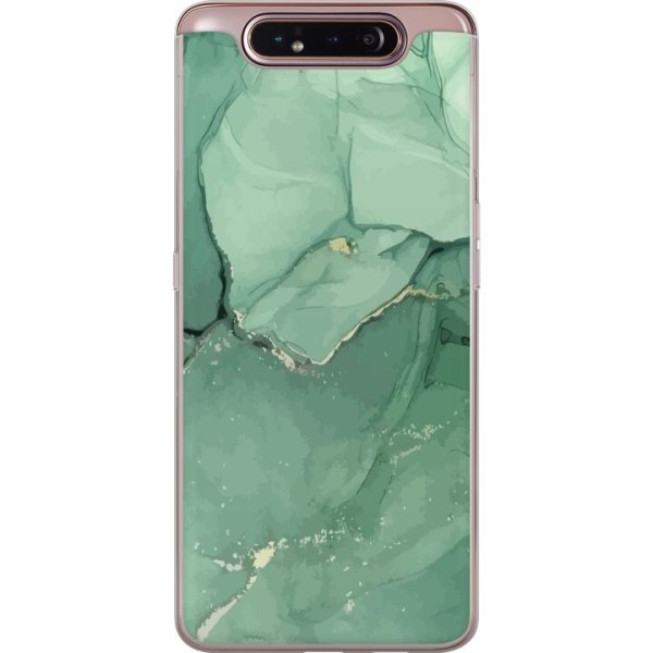Samsung Galaxy A80 Gjennomsiktig deksel Grön marmor b4c6 | Genomskinligt  Skal | Fyndiq