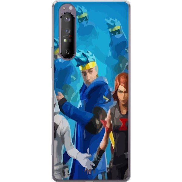 Sony Xperia 1 II Läpinäkyvä kuori Fortnite