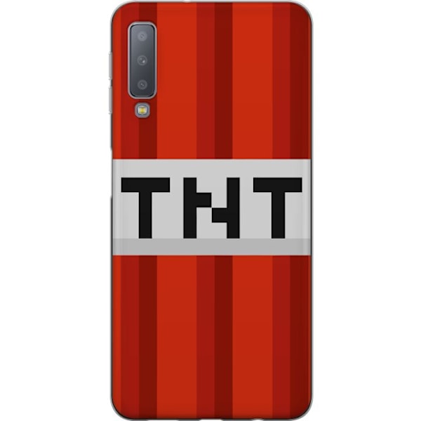 Samsung Galaxy A7 (2018) Läpinäkyvä kuori Minecraft TNT