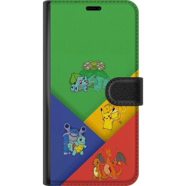 Kompatibelt Lommeboketui til Apple iPhone 5 Første utviklinger med Bulbasaur, Charmander, Squirtle og Pikachu flerfarget