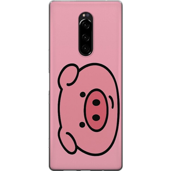Sony Xperia 1 Genomskinligt Skal Kawaii Piggy