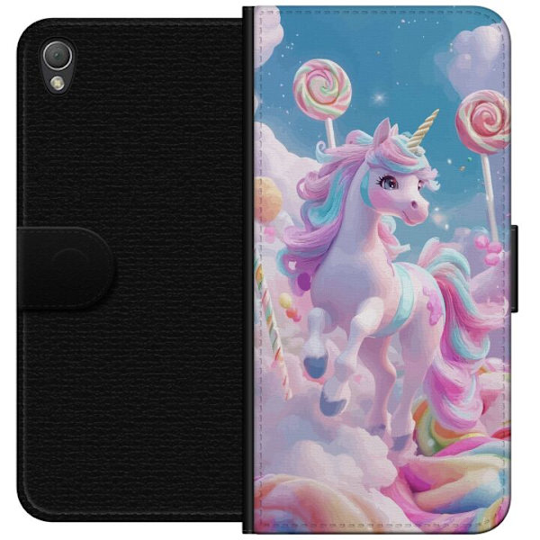 Sony Xperia Z3 Tegnebogsetui Enhjørning Candy Pastel Kawaii Motiv Sød Populær Farve Grafisk Trend Børne Motiv Fantasy Art