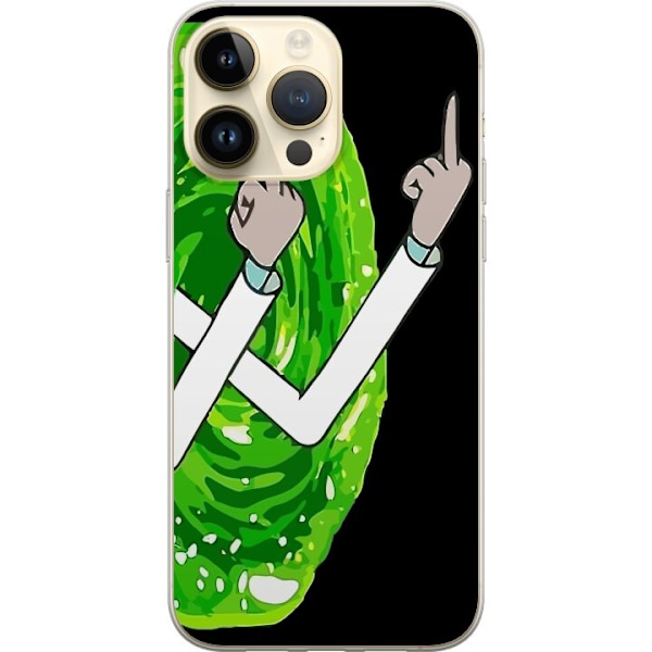 Apple iPhone 14 Pro Max Gjennomsiktig deksel Rick and Morty