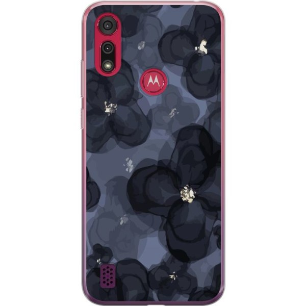 Motorola Moto E6s (2020) Gennemsigtig cover Blomstermark