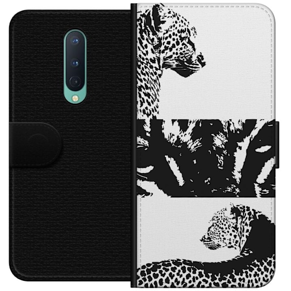 OnePlus 8 Plånboksfodral Leopard Faces – trendigt mönster