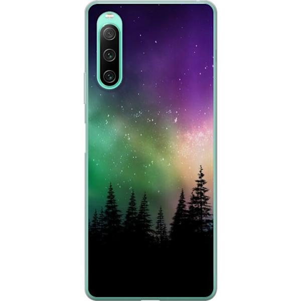 Sony Xperia 10 IV Läpinäkyvä kuori Revontulet