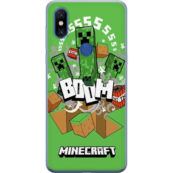 Xiaomi Mi Mix 3 Genomskinligt Skal Minecraft Boom