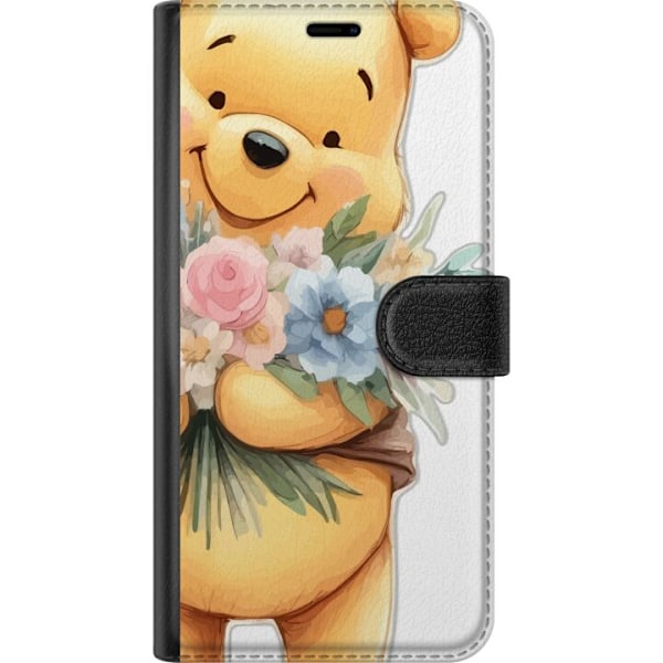 Samsung Galaxy A41 Lommeboketui Nalle Puh med blomster - klass