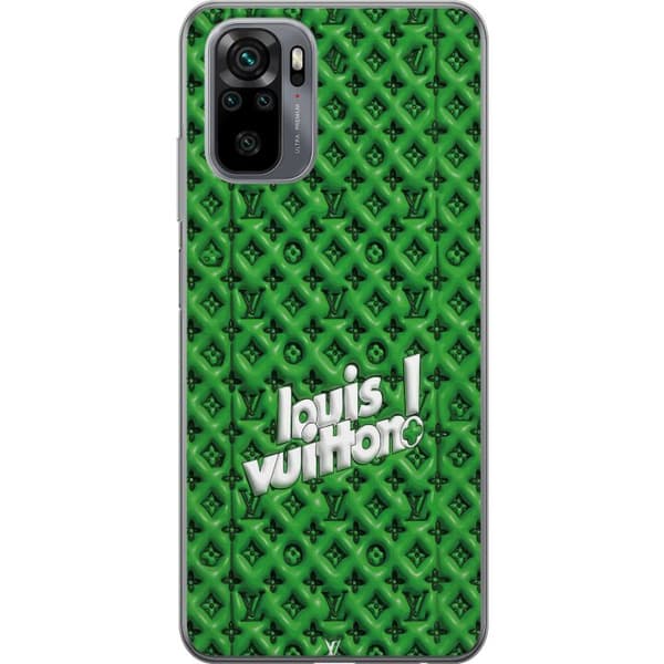 Kompatibelt Mobildeksel til Xiaomi Redmi Note 10 Inspirert grønt monogram med logo grønn