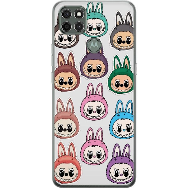 Motorola Moto G9 Power Läpinäkyvä kuori Labubu Macaron Mons